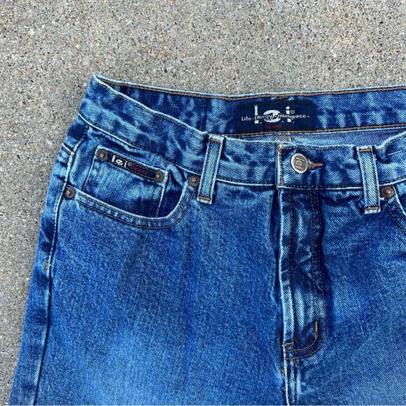 Vintage Y2K LEI life energy intelligence low dip flare jeans Size 9 - Picture 4 of 6